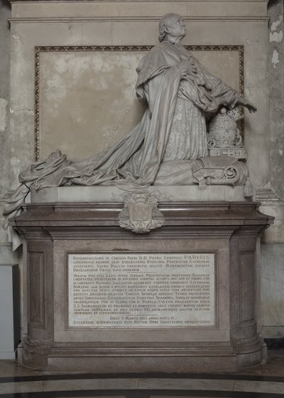 Pohřební pomník Pedra Ludovica Parisise od Louis Leon Cugnot