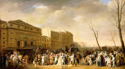 Karneval na Boulevard du Crime od Louis Leopold Boilly
