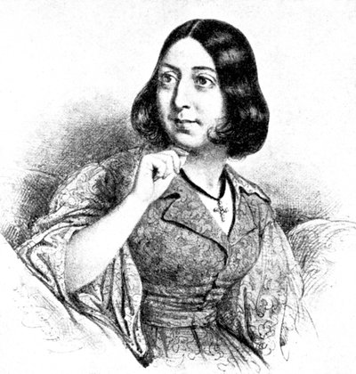"George Sand", 1923. od Louis Leopold Boilly