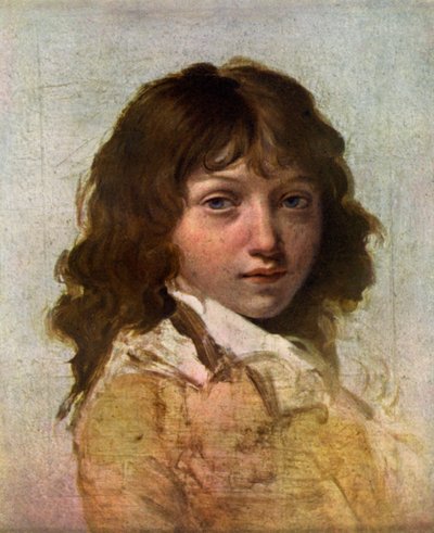 Hlava chlapce, začátek 19. století. od Louis Leopold Boilly