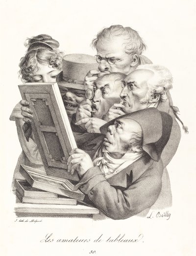 Obrazoví nadšenci od Louis Leopold Boilly