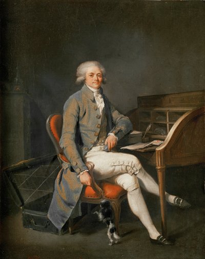 Maximilien Robespierre (olej na plátně) od Louis Leopold Boilly