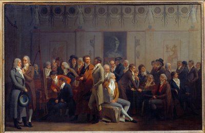 Setkání umělců v dílně malíře Jean Baptiste Isabey od Louis Leopold Boilly