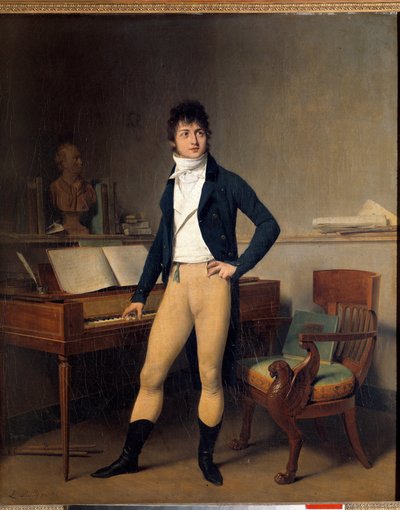 Celovečerní portrét Francoise Adriena Boieldieu (1755-1834), francouzského skladatele. Obraz Louis Leopold Boilly (1761-1845) od Louis Leopold Boilly