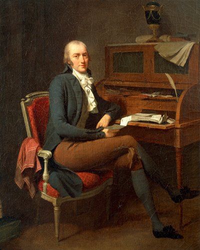 Portrét muže sedícího u svého stolu od Louis Leopold Boilly od Louis Leopold Boilly