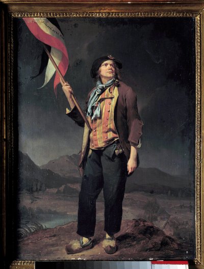 Portrét zpěváka Simona Chenarda od Louis Leopold Boilly