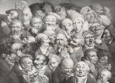 Setkání 35 různých hlav (35 verschiedene Köpfe). 1825 od Louis Leopold Boilly