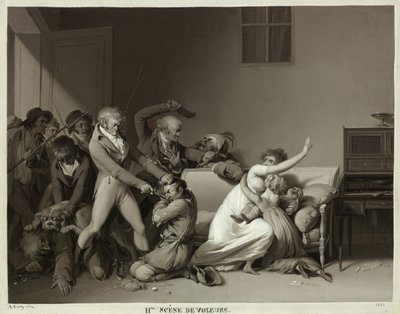 Druhá scéna zlodějů: Zatčení zlodějů, 1810 od Louis Leopold Boilly