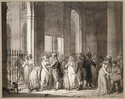 Arkády v Palais-Royal od Louis Leopold Boilly