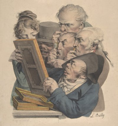 Znalci umění, 1823-28. od Louis Leopold Boilly