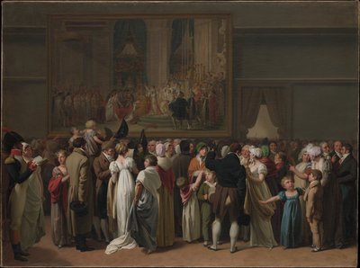 Veřejná prohlídka Davidovy „Korunovace“ v Louvru od Louis Leopold Boilly