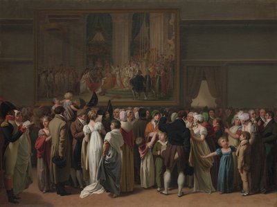 The Public Viewing Davids Coronation v Louvre, 1810. od Louis Leopold Boilly