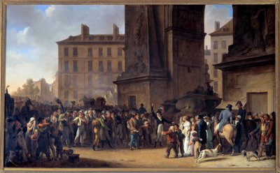 Branci z roku 1807 procházející před Porte Saint Denis v Paříži Obraz Louis Leopold Boilly (1761-1845) od Louis Leopold Boilly