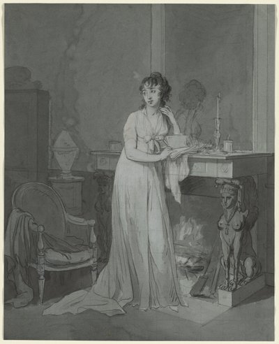Žena před krbem, c. 1803. od Louis Leopold Boilly