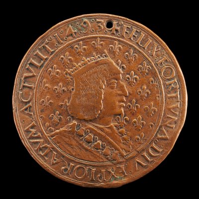 Karel VIII., 1470-1498, francouzský král 1483 [avers], 14931494 od Louis Lepère