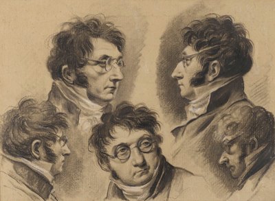 Louis-Léopold Boilly - 5 autoportrétů od Louis Leopold Boilly
