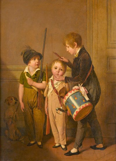 Louis-Léopold Boilly - Moji malí vojáčci od Louis Leopold Boilly