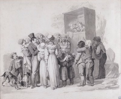 Louis-Léopold Boilly - Chudák kočka (skeč) od Louis Leopold Boilly