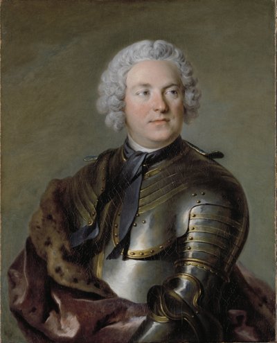 Charles Gustave de Tessin, švédský aristokrat a politik - Portrét Carla Gustafa Tessina (1695-1770), Tocque, Louis (1696-1772). olej na plátně od Louis Tocqué