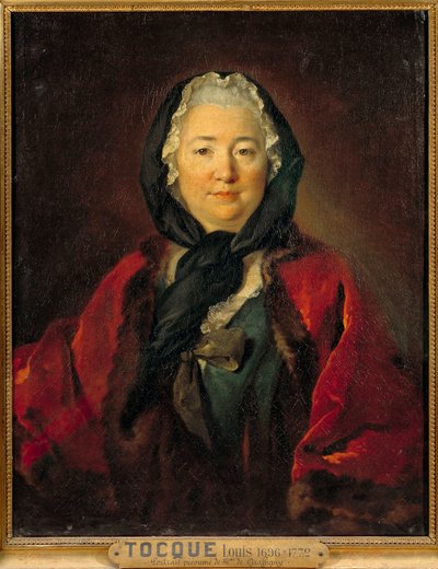 Předpokládaný portrét Madame de Graffigny (1695-1758) Francouzský spisovatel Obraz Louis Tocque (1696-1772) 18. století Sun. 0,81 x 0,65 m od Louis Tocqué