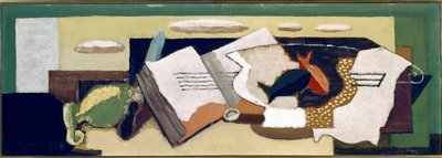 Váza se zlatou rybkou (olej na plátně od Louis Marcoussis