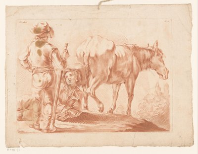 Dva kluci s koněm od Louis Marin Bonnet (possibly)