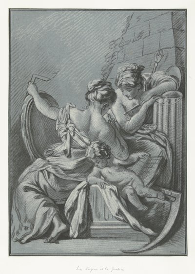 Moudrost a spravedlnost La Sagesse et la Justice od Louis Marin Bonnet