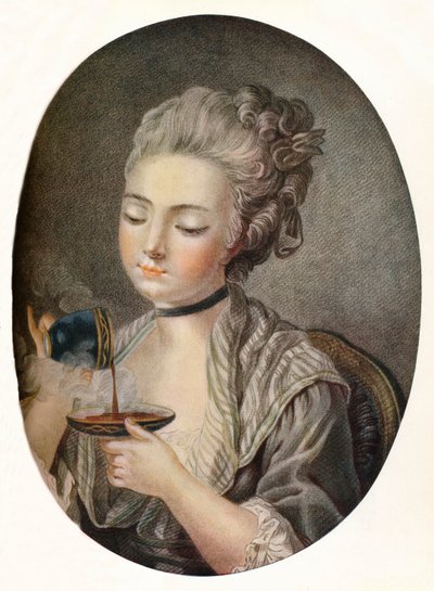 Dívka s kávou, c1774 od Louis Marin Bonnet