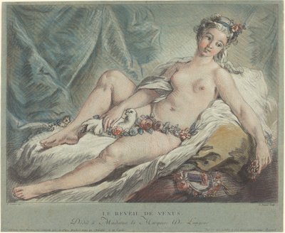 The Awakening of Venus Venus Rising, 1769 od Louis Marin Bonnet