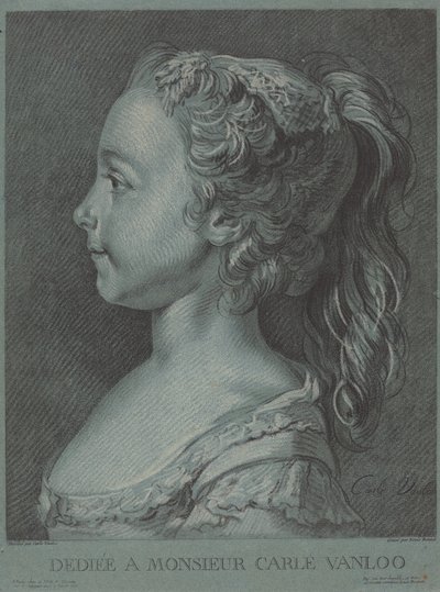 Marie-Rosalie Vanloo, c. 1764. od Louis Marin Bonnet