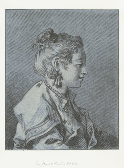 Portrét finské komorné Tête de femme de chambre Finoise od Louis Marin Bonnet