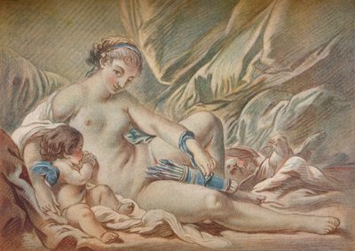 Venuše a Amor, 18. století, 1919 od Louis Marin Bonnet