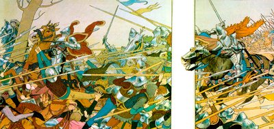 Ilustrace z knihy La Vie de Jeanne dArc, 1896 od Louis Maurice Boutet de Monvel