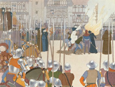 Johanka z Arku na sázce, ilustrace z 