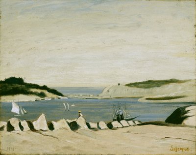 Coast Scene, 1909 (olej na papíře, nalepeno na plátně) od Louis Michel Eilshemius