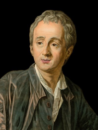 Portrét francouzského spisovatele a filozofa Denise Diderota (1713-1784) rytina Michel Van Loo od Louis Michel van Loo