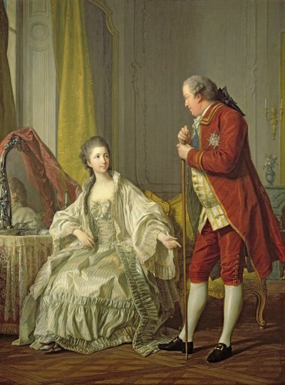 Portrét markýze de Marigny a jeho manželky Marie-Francoise Constance Julie Filleul od Louis Michel van Loo