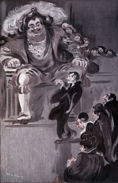 Gargantua - v "Gargantua" od Rabelaise, ill. od Louis Morin, ed. Laurens, Paříž od Louis Morin