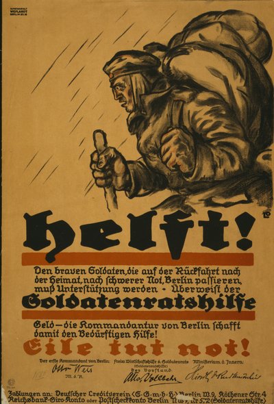 Pomoc!, 1918 od Louis Oppenheim