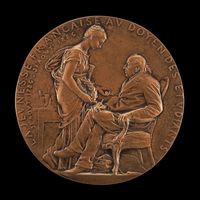 Michel-Eugène Chevreul, 1786-1889, chemik, fyzik a filozof, 1886. od Louis Oscar Roty