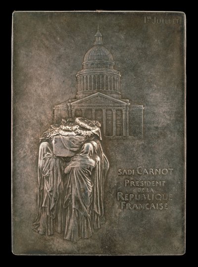 Tělo prezidenta Sadi Carnot Borne to Panthéon [avers], 1894. od Louis Oscar Roty