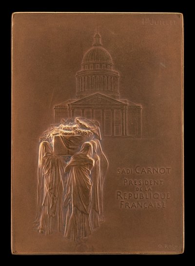 Tělo prezidenta Sadi Carnot Borne to Panthéon [avers], 1894. od Louis Oscar Roty