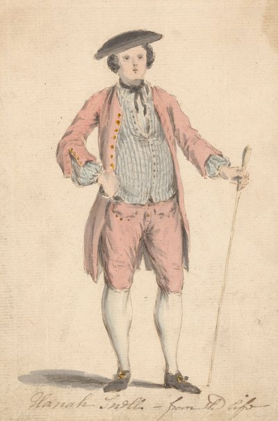 Hannah Snell - Ze života (v mužských šatech) od Louis Philippe Boitard