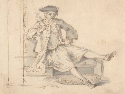 Námořní důstojník sedící Smoking od Louis Philippe Boitard