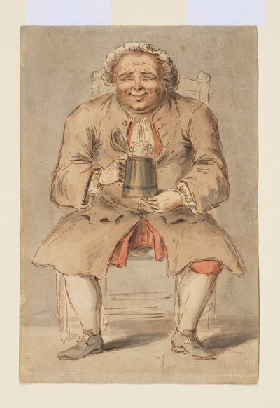 Sedící muž s korbelem od Louis Philippe Boitard