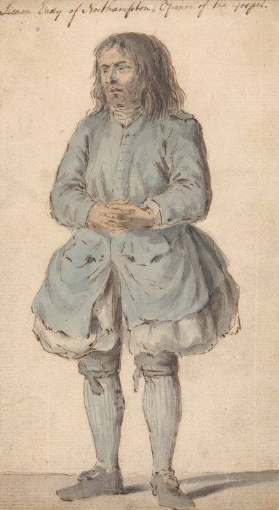 Simon Eady z Northhamptonu, otvírák evangelia od Louis Philippe Boitard