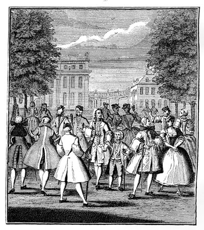 Beau Monde v parku St James, 1750. od Louis Philippe Boitard