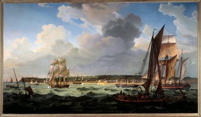 Havre od moře. Obraz Louise Philippe Crepina (1772-1851) od Louis Philippe Crepin