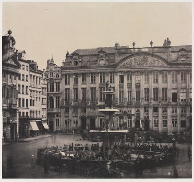 Bez názvu (Výstavba pamětní fontány) od Louis Pierre Theophile Dubois de Nehaut