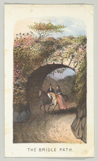 Cesta uzdy, ze série, Pohledy v Central Parku, New York, část 2, 1864. od Louis Prang